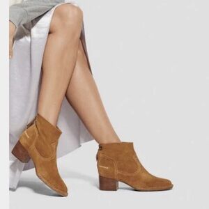 UGG Womens Bandara Chestnut Suede Ankle Boots Zipper Round Toe size 9.5